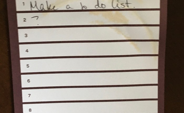 What to do to do to do?